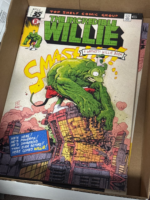 Incredible Willie Vlad Legostaev Green 11x17 Print Limited to 30