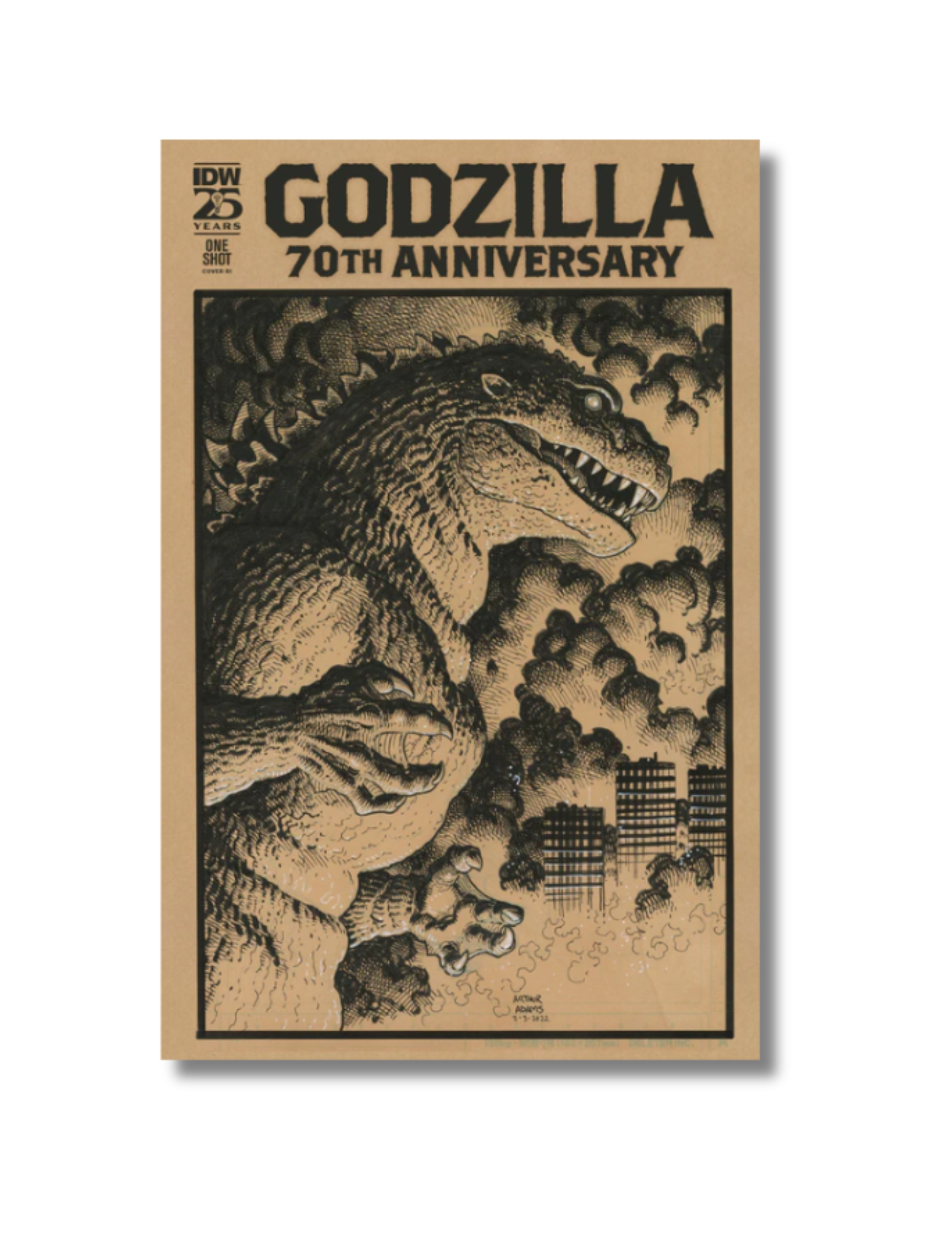 Godzilla: 70th Anniversary #1 (Art Adams) Ratio 1:50 – TopShelfComic.Com