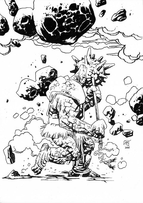 Korg by Vlad Legostaev 11.7x16.5" Original Art-image-1